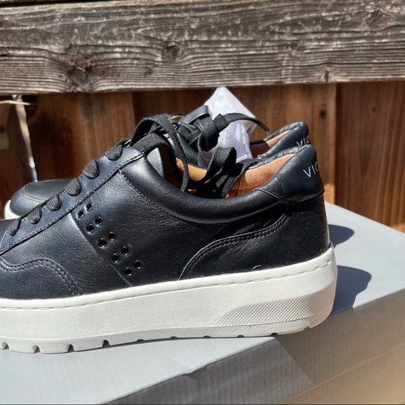 Vionic Woman’s Abyss Ysenia Black Fashion Leather Lace Up Sneaker Platform Sz 6 - Picture 3 of 8